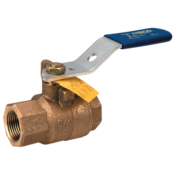 NIBCO NL9502D Ball Valve, 2 Piece, 2 Inch Valve Size, FNPT End Style, Bronze Body | CC2ZAZ