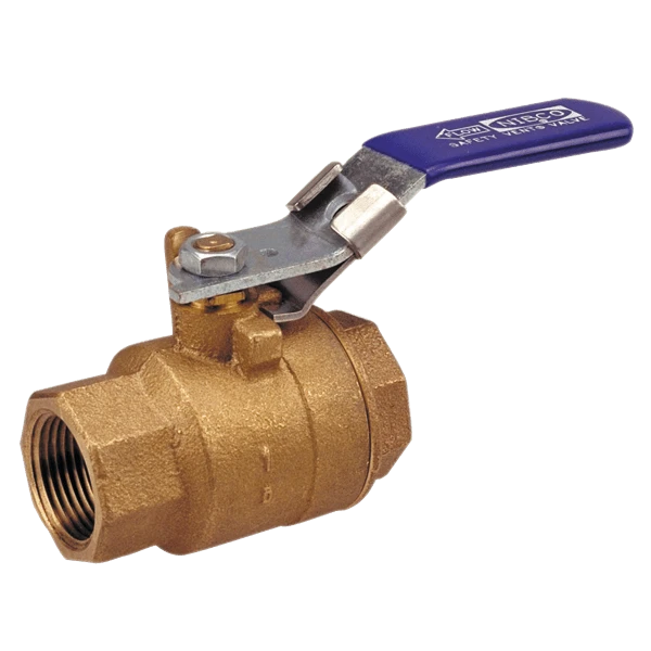 NIBCO NL9507D Ball Valve, 2 Piece, 2 Inch Valve Size, FNPT End Style, Bronze Body | CC8HPF