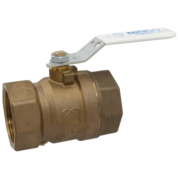 NIBCO NL950XE Ball Valve, 2 Piece, 2-1/2 Inch Valve Size, NPT End Style, Silicon Bronze Body | CC3MWZ