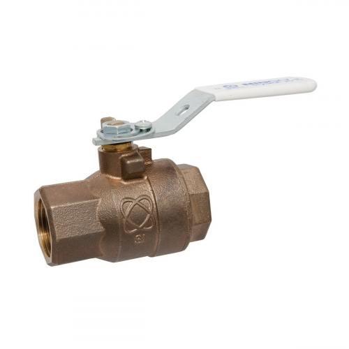 NIBCO NL95IX8 Ball Valve, 2 Piece, 3/4 Inch Valve Size, Thread End Style, Silicon Bronze Body | CA7RYK