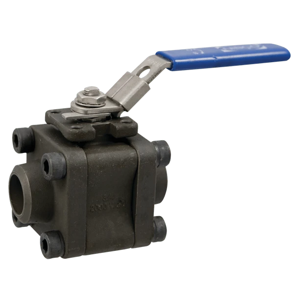 NIBCO NL9701A Ball Valve, 3 Piece, 1 Inch Valve Size, Butt Welded End Style, Carbon Steel Body | CB6TKL
