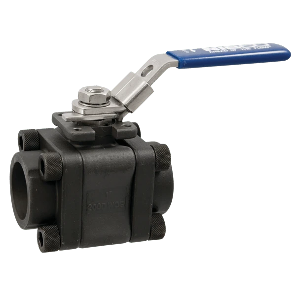 NIBCO NL97028 Ball Valve, 3 Piece, 3/4 Inch Valve Size, Socket Welded End Style, Carbon Steel Body | BY4RVM