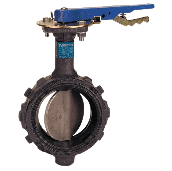 NIBCO NLH241K Wafer Style Actuated Butterfly Valve, 6 Inch Valve Size, Ductile Iron | BZ3KFC