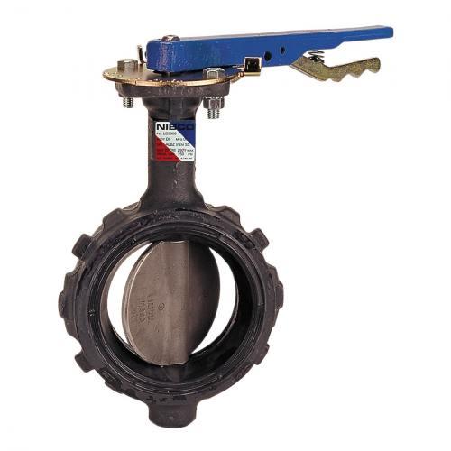 NIBCO NLH241H Wafer Style Actuated Butterfly Valve, 4 Inch Valve Size, Ductile Iron | BZ3KFA