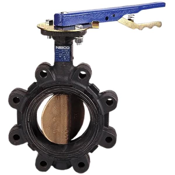 NIBCO NLQ100H Lug Style Butterfly Valve, 4 Inch Valve Size, Cast Iron | CB3ARQ