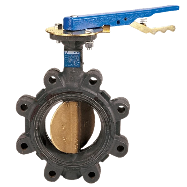 NIBCO NLQ100J Lug Style Butterfly Valve, 5 Inch Valve Size, Cast Iron | BZ2RNN