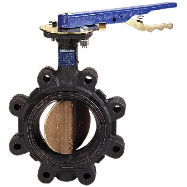 NIBCO NLQ110F Lug Style Butterfly Valve, 3 Inch Valve Size, Cast Iron | BZ2RNV