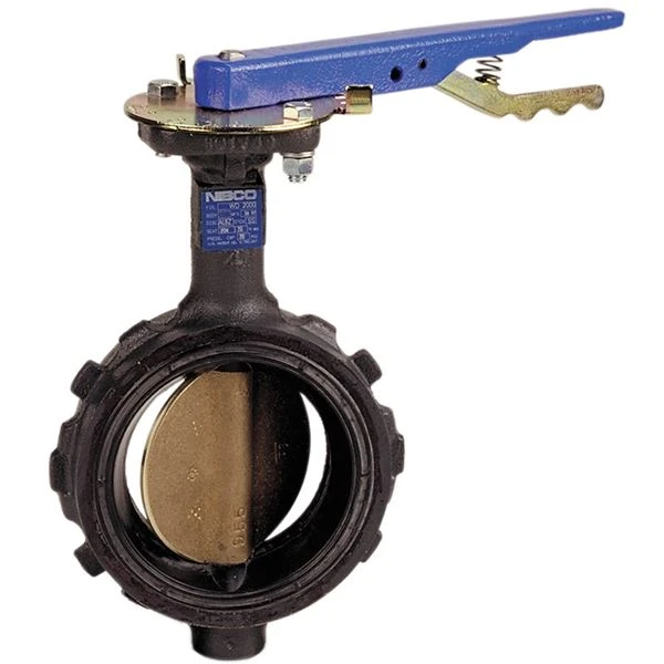 NIBCO NLS100F Wafer Style Butterfly Valve, 3 Inch Valve Size, Cast Iron | BZ2RPU