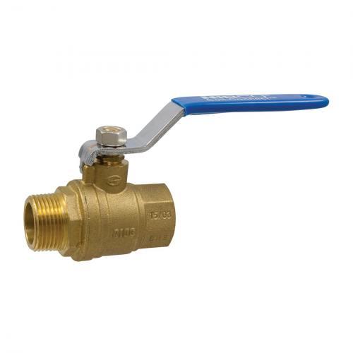 NIBCO NMAVBV14 Ball Valve, 1/4 Inch Valve Size, MNPT x FNPT End Style, Brass Body | BR9HGC