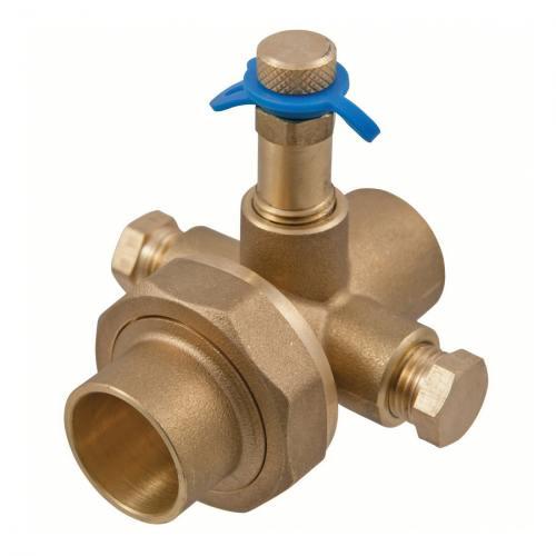 NIBCO NMU11RDB Reducing Union, 2 x 1-1/4 Inch Size, C End Style, Brass | BY6VNN