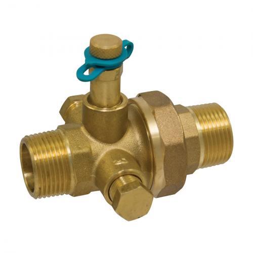 NIBCO NMU33RA8 Reducer Union, 1-11.5 x 3/4-14 Size, MNPT Body x MNPT Tailpiece End Style, Brass | CC9EWQ