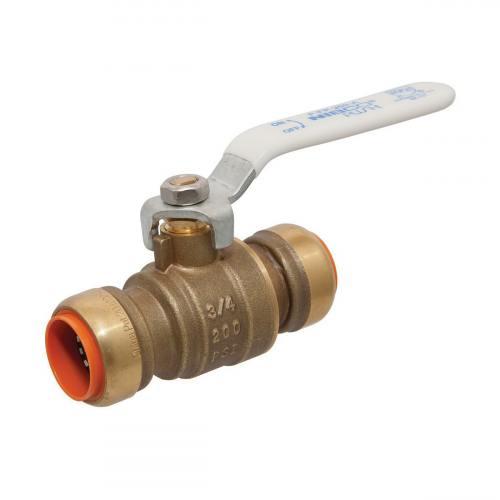 NIBCO NN998HAE Ball Valve, 1 Inch Valve Size, Push End Style, Brass Body | BU4XPT