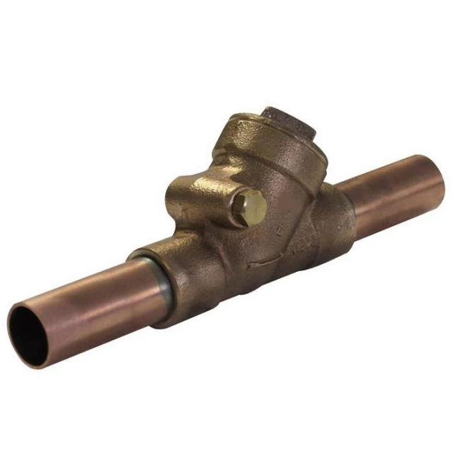 NIBCO NR7400B Horizontal Y-Pattern Swing Check Valve, 1-1/4 Inch Valve Size, PTFE, Bronze Body | BY4DME