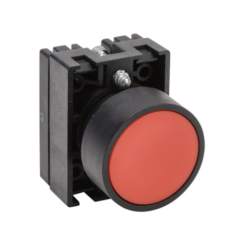 Pneumatic Pushbutton, IP65, 22mm, Momentary, Operator Only, Plastic Base, Plastic Bezel