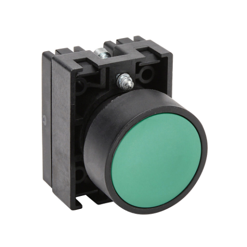 Pneumatic Pushbutton, IP65, 22mm, Momentary, Operator Only, Plastic Base, Plastic Bezel