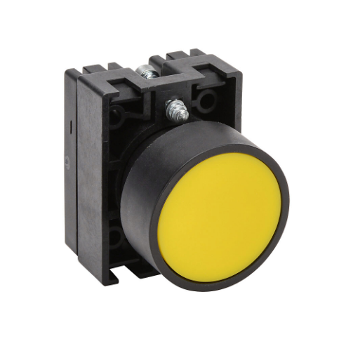 Pneumatic Pushbutton, IP65, 22mm, Momentary, Operator Only, Plastic Base, Plastic Bezel