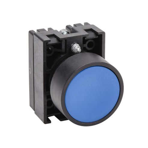 Pneumatic Pushbutton, IP65, 22mm, Momentary, Operator Only, Plastic Base, Plastic Bezel