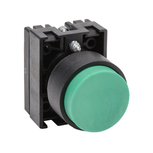 Pneumatic Pushbutton, IP65, 22mm, Momentary, Operator Only, Plastic Base, Plastic Bezel