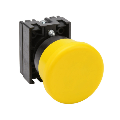 Pneumatic Pushbutton, IP65, 22mm, Momentary, Operator Only, Plastic Base, Plastic Bezel