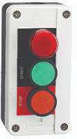 Indicator Light/Start/Stop Enclosure, 3 Hole