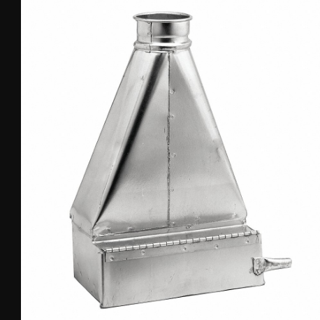 NORDFAB 8010004061 Duct Floor Sweep, Steel 18 Inch Overall Lg, 20 Ga Material Thick | CT4DFG 45ZD34