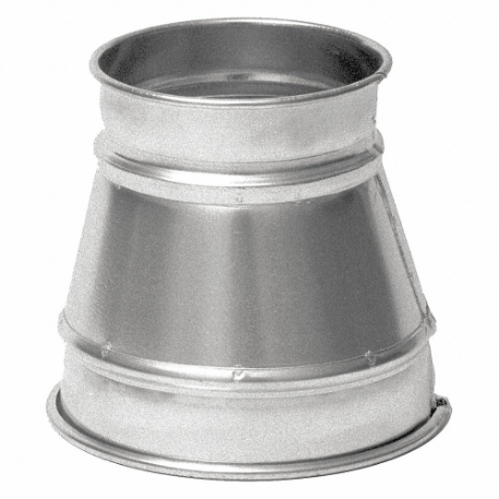NORDFAB 8040025870 Duct Reducer, Steel 7 Inch Overall Lg, 6 Inch Inlet Dia | CT4DFY 45ZC83