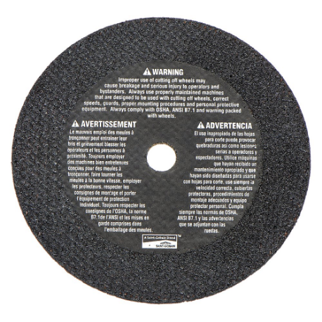 NORTON ABRASIVES 07660789010 Abrasive Cut-Off Wheel, 8 Inch Abrasive Wheel Dia Oxide, Type 1 | CT4DTY 6A099
