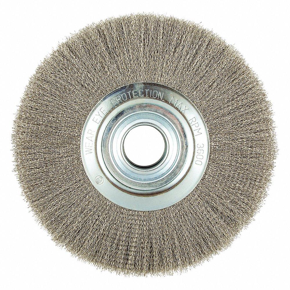 NORTON ABRASIVES 66252839006 Wire Wheel Brush, 12 Inch Brush Dia., 0.012 Inch Wire Dia., Carbon Steel | CJ3VGN 416M34