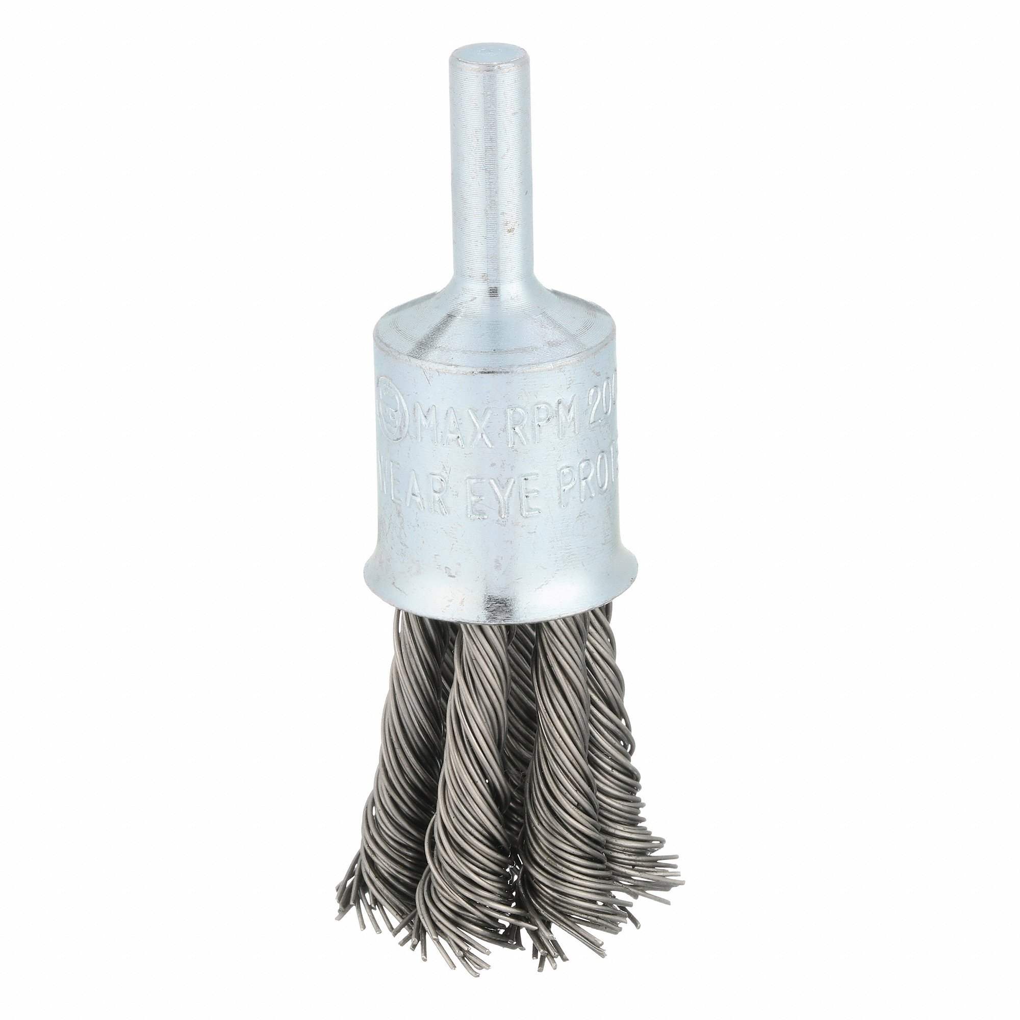 NORTON ABRASIVES 66252839116 Knotted Wire End Brush, 1/4 Inch Shank, 0.020 Inch Wire Dia. | CD3WTR 416M02