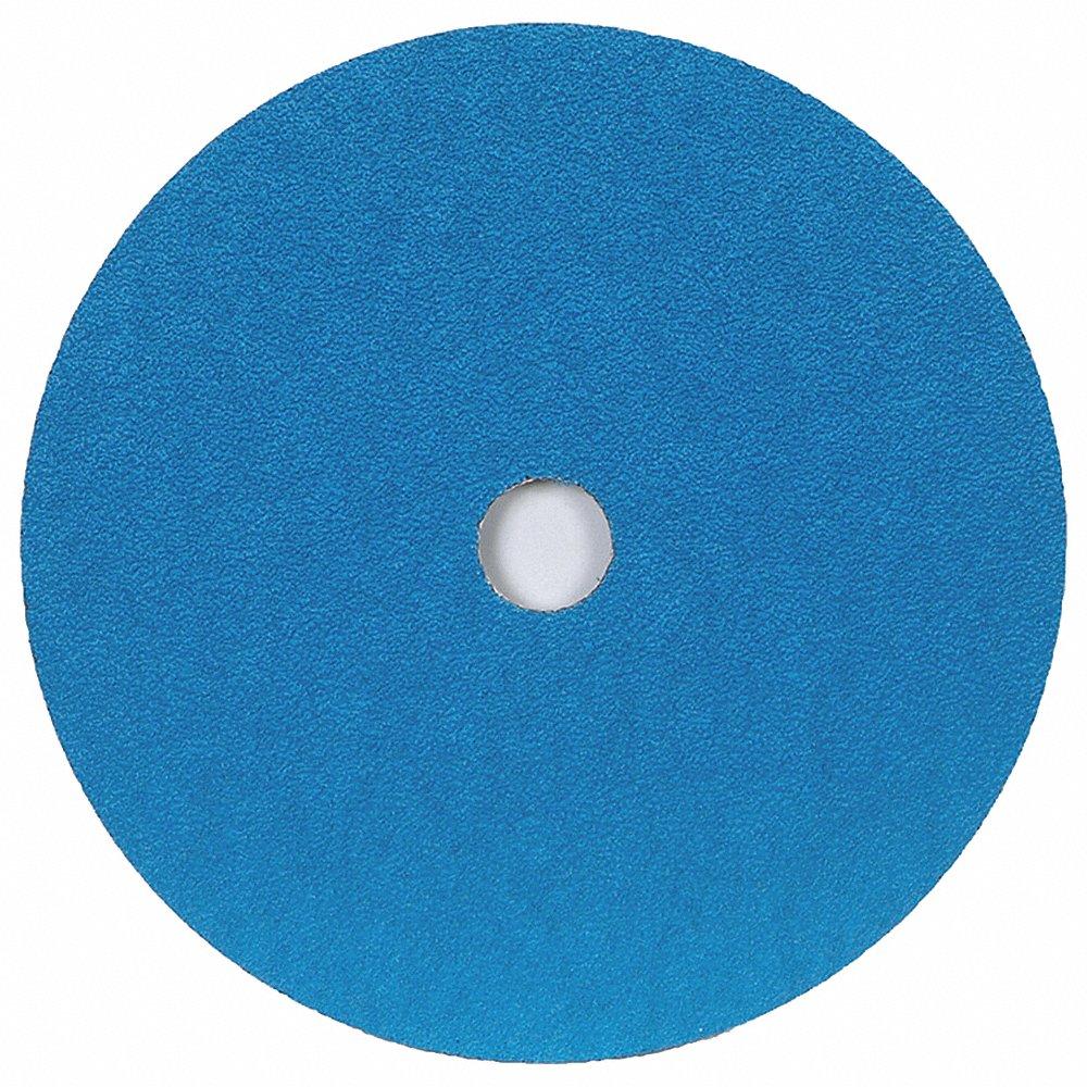 NORTON ABRASIVES 66261138601 Fiber Disc, 5 Inch Dia., 60 Abrasive Grit, Coarse, Fiber, Blue, 25Pk | CJ2DVY 1YEN2