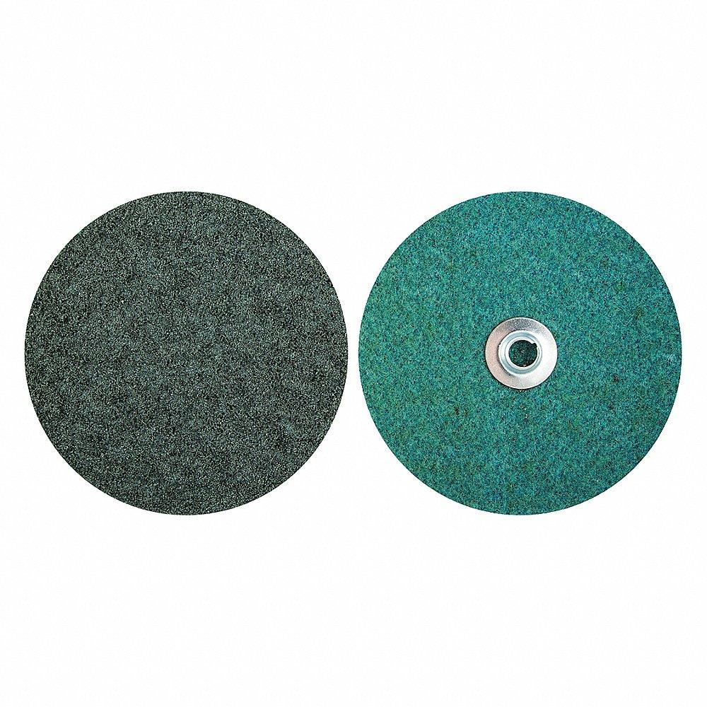 NORTON ABRASIVES 66261170288 Quick Change Disc, 7 Inch Dia., 100 Grit, Coarse, Ceramic Alumina, Non-Woven | CJ3CKU 54YM49