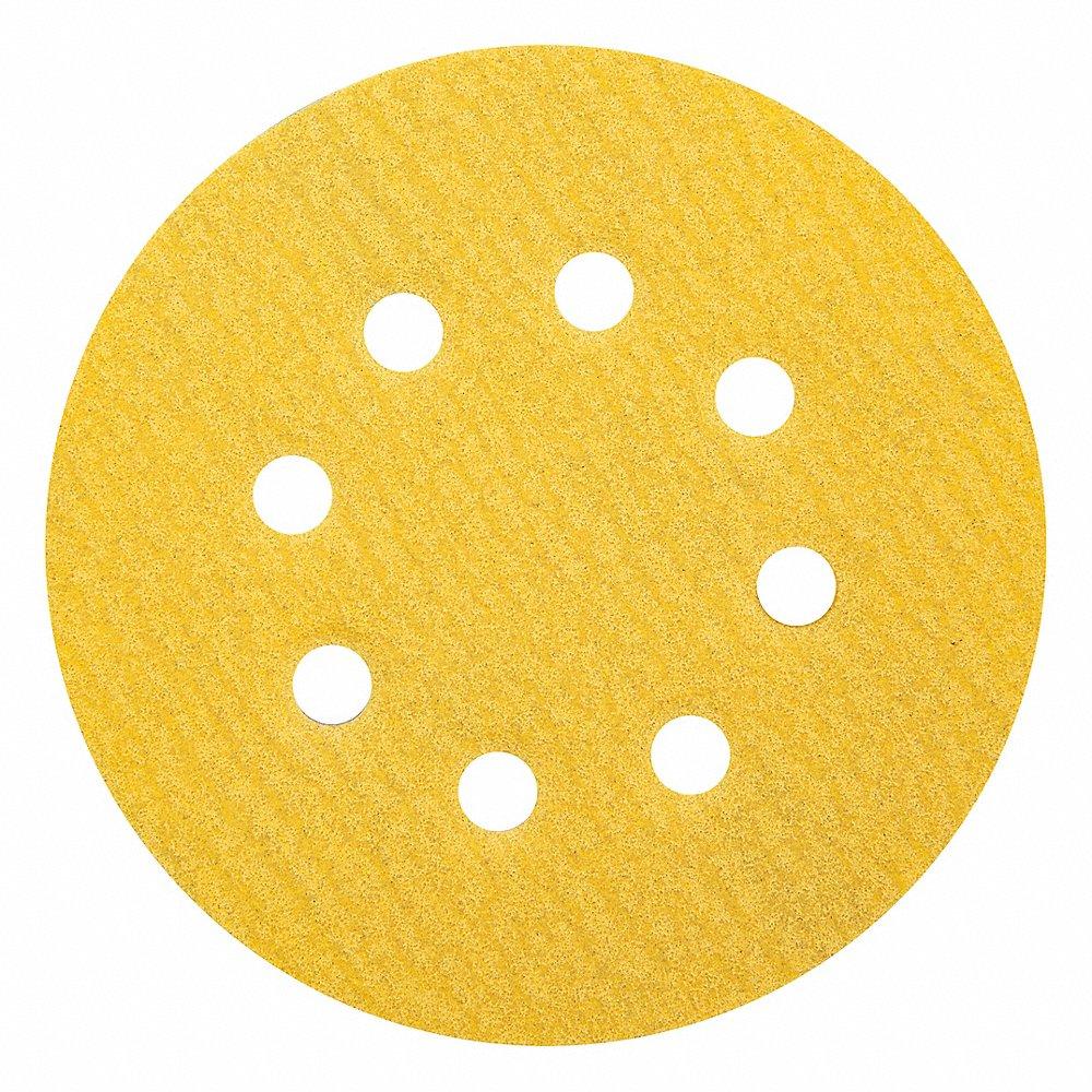 NORTON ABRASIVES 66261183918 Hook And Loop Sanding Disc, 5 Inch Size, 120 Grit, Aluminum Oxide, Paper, 8 Hole | CJ2LGZ 783RH1