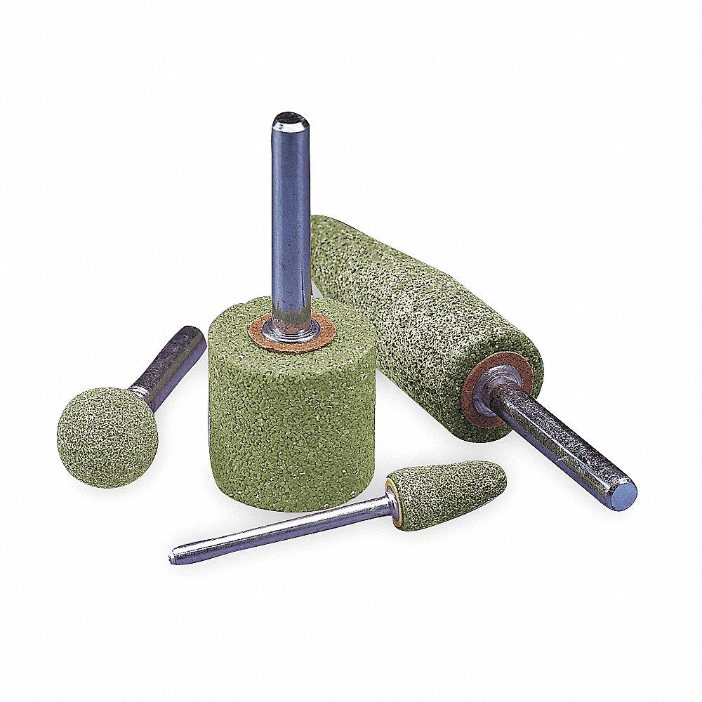 Vitrified Mounted Point Kit, Ceramic, 80 Grit, Medium