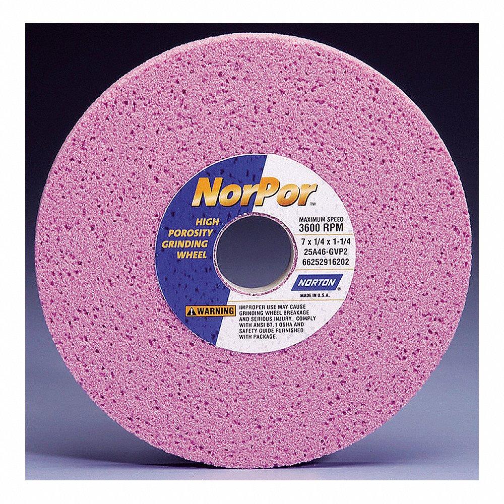 NORTON ABRASIVES 69936662909 Straight Grinding Wheel, 7 Inch Dia., 1 1/4 Inch Hole Size, Type 1, 5Pk | CJ3NTC 1JAW8