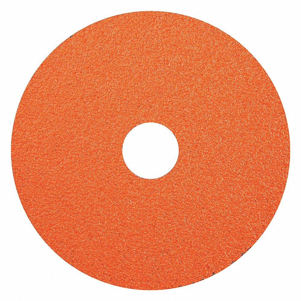 NORTON ABRASIVES 69957370195 Fiber Disc, 4 1/2 Inch Dia., 60 Abrasive Grit, Coarse, Fiber, No Backing, Ceramic | CJ2DUG 54YM05