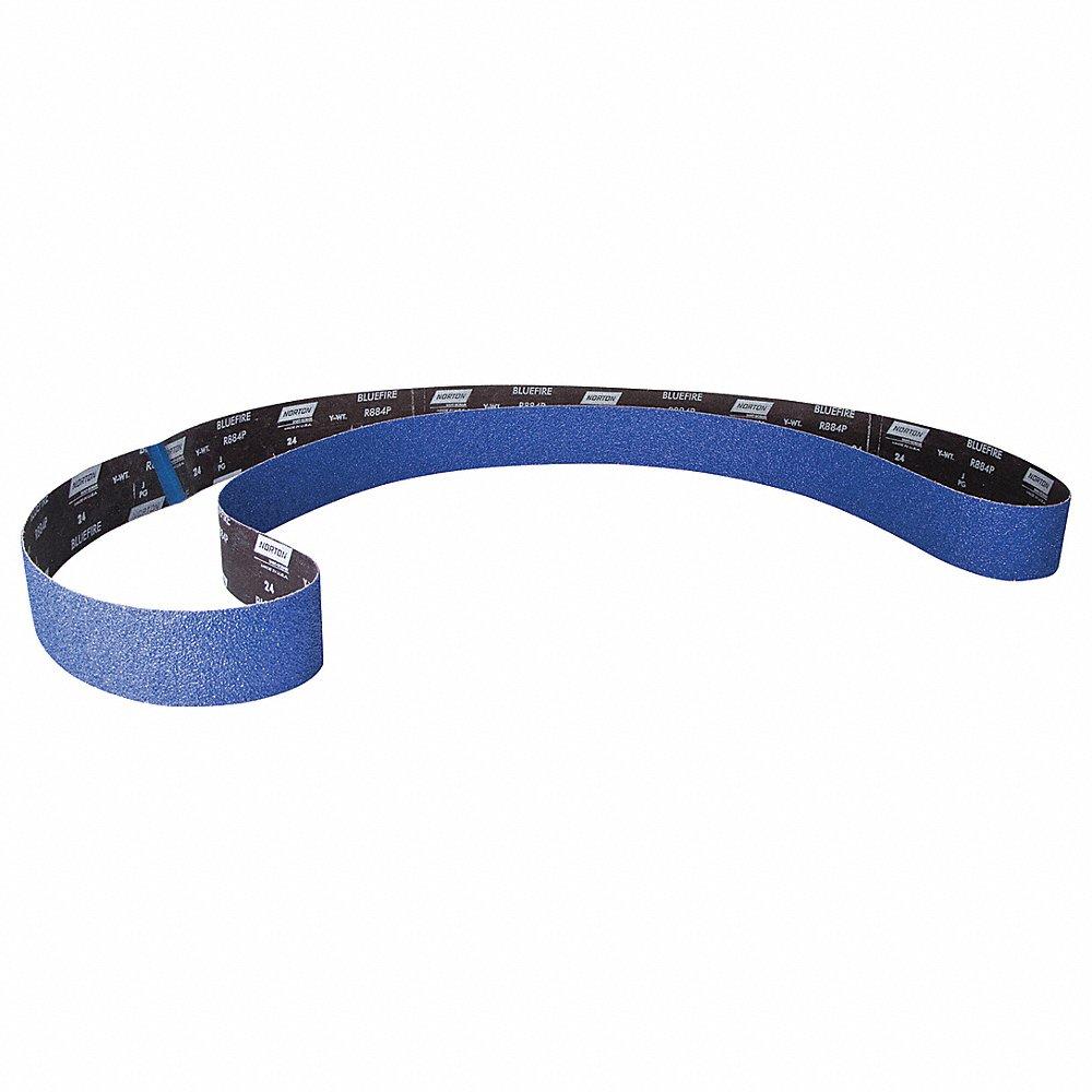 NORTON ABRASIVES 78072750135 Sanding Belt, 3 Inch Wide, 132 Inch Length, Zirconia Alumina, 50 Grit, Coarse | CJ3GKH 2D614