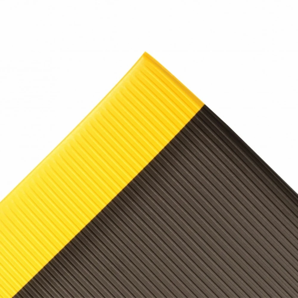 NOTRAX 406S0312BY Anti-fatigue Runner 3 x 12 Feet Black With Yellow | AD2WJU 3VFN3