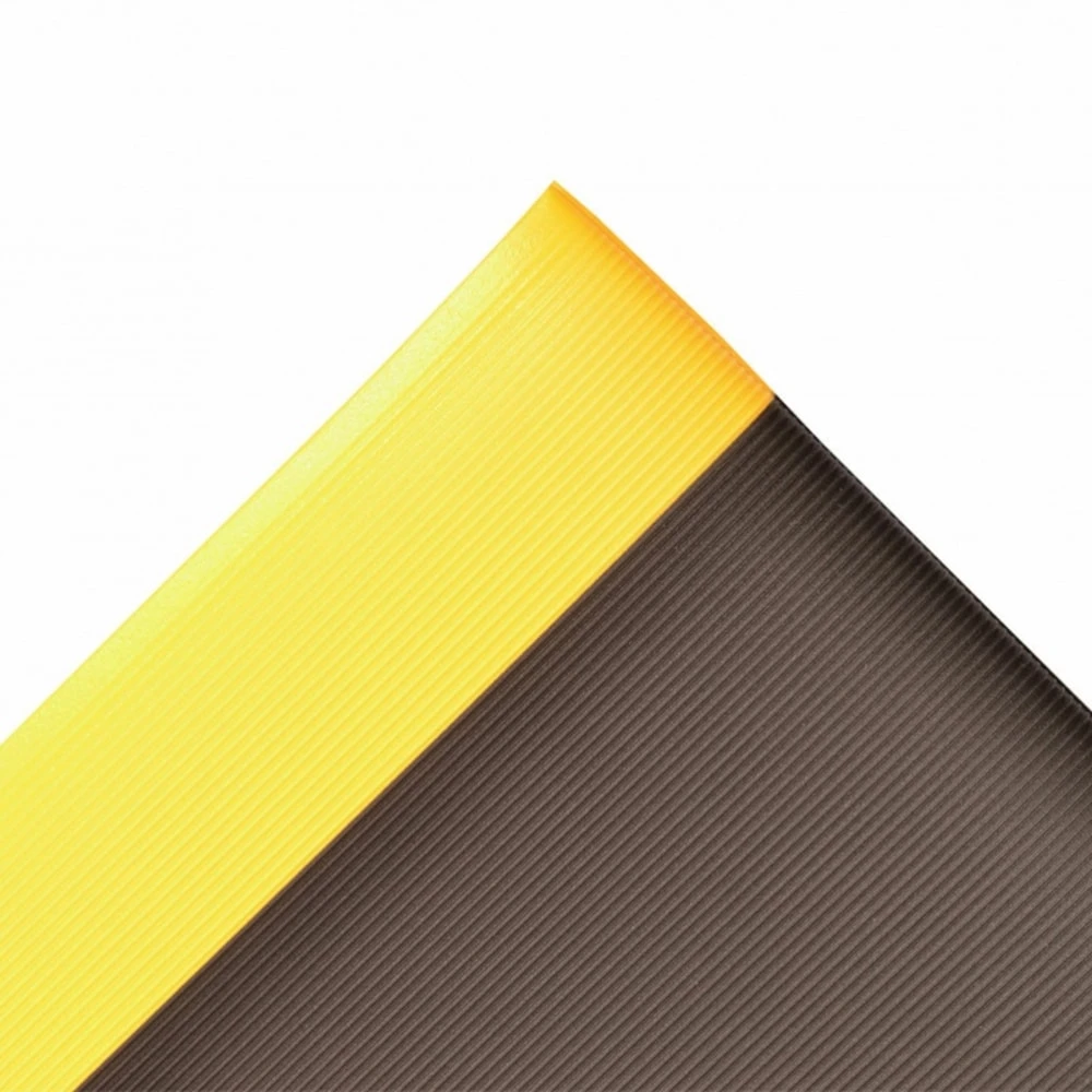 NOTRAX 413S0036BY Anti-fatigue Mat 3 Feet x 6 Feet Black With Yellow | AF4NBX 9CTT0