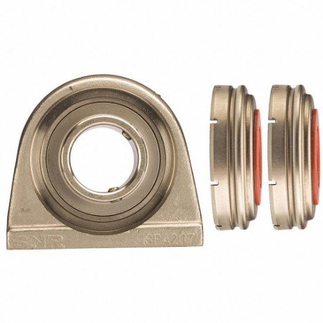 NTN SUCPA208-24C0FG1 Pillow Block Bearing, 1 1/2 Inch Bore Dia, Stainless Steel, 2 Open End Caps | CT4GQB 406V91
