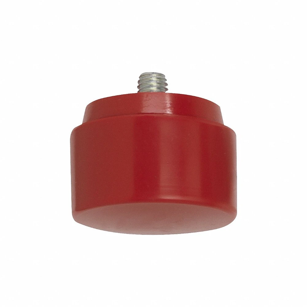 Hammer Tip Head, Medium, Nylon, 1 Inch Dia, 5/16-18 Thread Size, Threaded, Medium