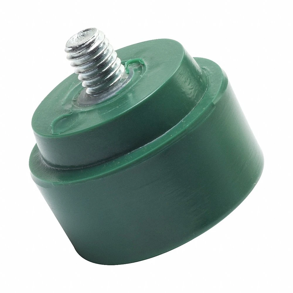 Hammer Tip, Tough, Vinyl Coated, 2 Inch Dia, 3/8-16 Thread Size