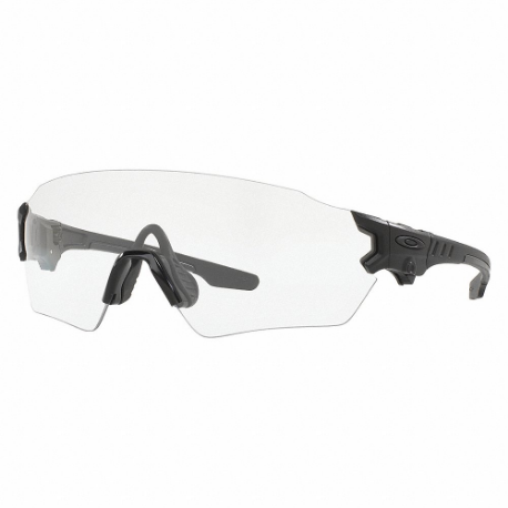 OAKLEY OO9328-05 Safety Glasses, Anti-Scratch, No Foam Lining, Wraparound Frame, Frameless, Black, Black | CT4HEA 417X39