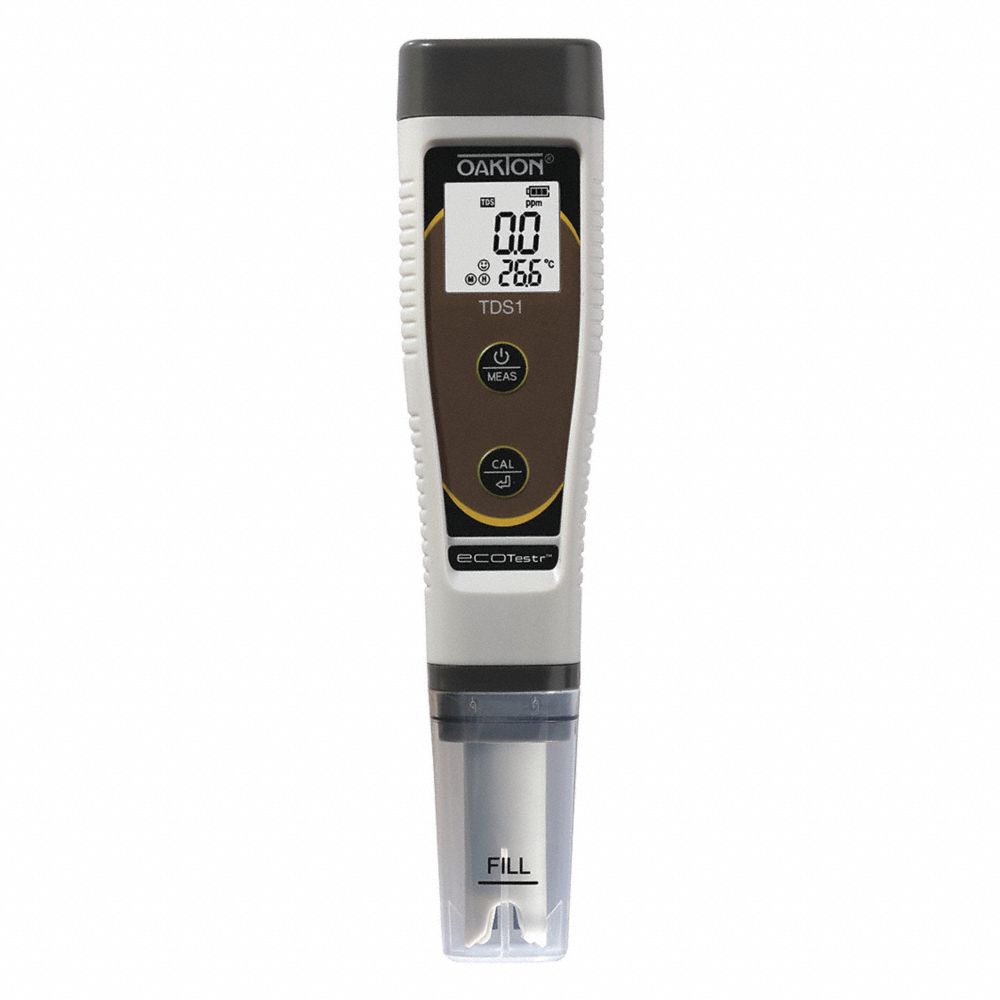 TDS Meter, 32 to 122 Degrees F, 0 to 10 ppt