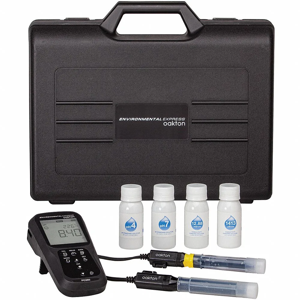 Test Meter, Handheld Meter Kit, -2.00 to 16.00, 0 to 200 ms