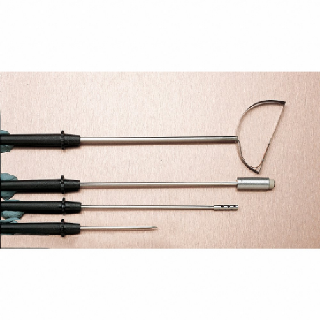 I mmersion Temperature Probe, Thermocouple, Type K, Exposed, 1/2 x 10 Inch Probe Size