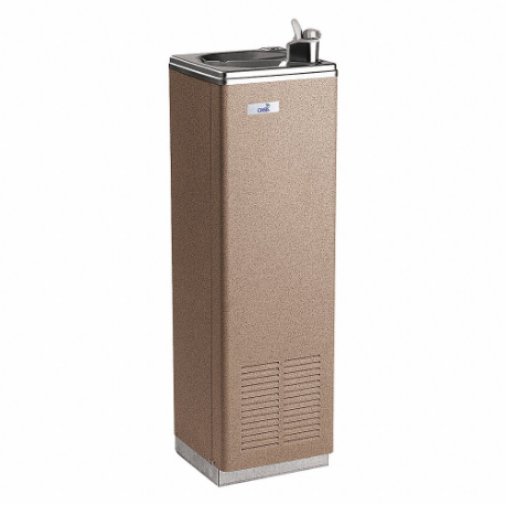 Drinking Fountain, 10 Gph, 50 Deg F, 40 1/4 Inch Overall Ht, Knob, Tan