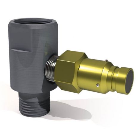 OIL SAFE 96212YLMF Gear Box Adapter, Male And Female Disconnect, 1/2 Inch Size, Yellow | CD9WAN