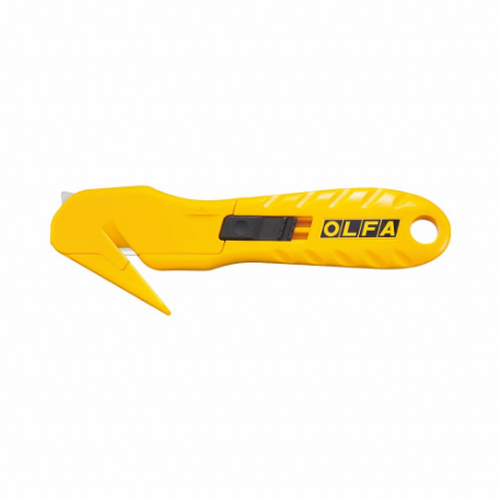 Hook-Style Safety Cutter, 6 1/4 Inch Overall Length, Straight Handle, Textured, Steel