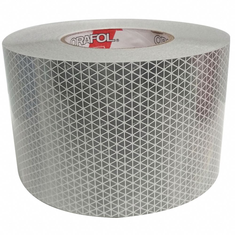 ORALITE 18736 Reflective Tape, 4 Inch Width, 150 Feet Length, Emergency Vehicle, Roll | CE9QJZ 53TY10