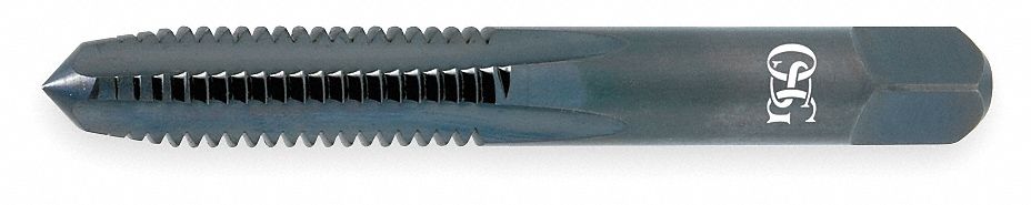 Straight Flute Tap, 1/2-20 Thread Size, UNF, Plug, 3 11/32 Inch Length, HS Steel